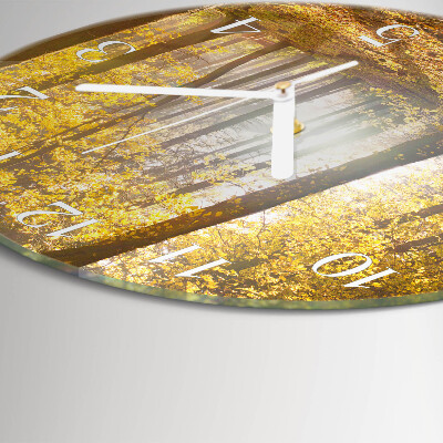 Orologio rotondo Autunno nella foresta