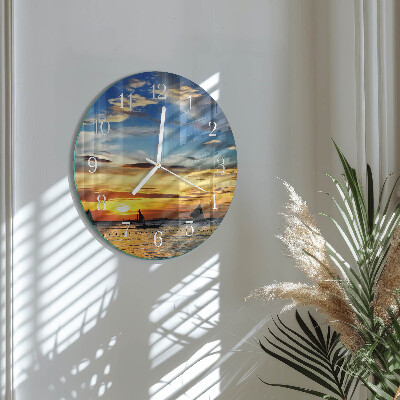 Orologio rotondo Tramonto