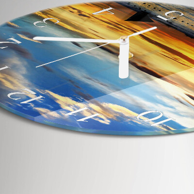 Orologio rotondo Tramonto