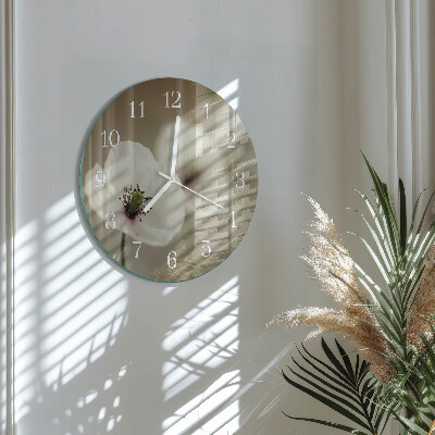 Orologio rotondo Papavero