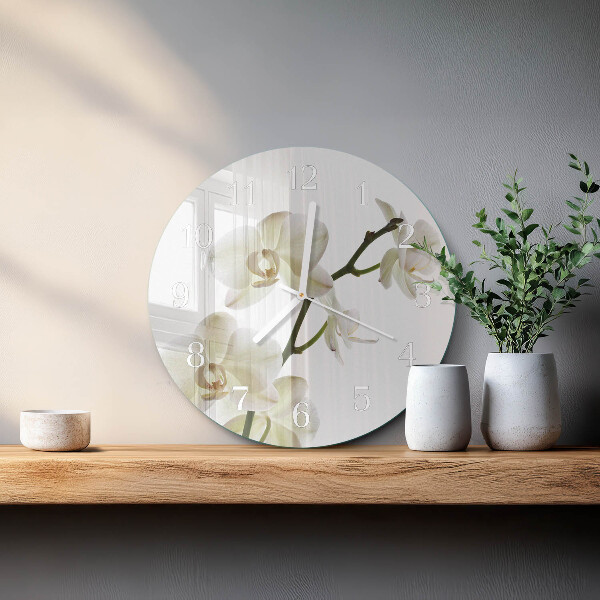 Orologio rotondo Orchidea