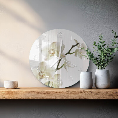 Orologio rotondo Orchidea
