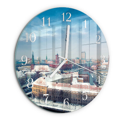Orologio rotondo Città invernale