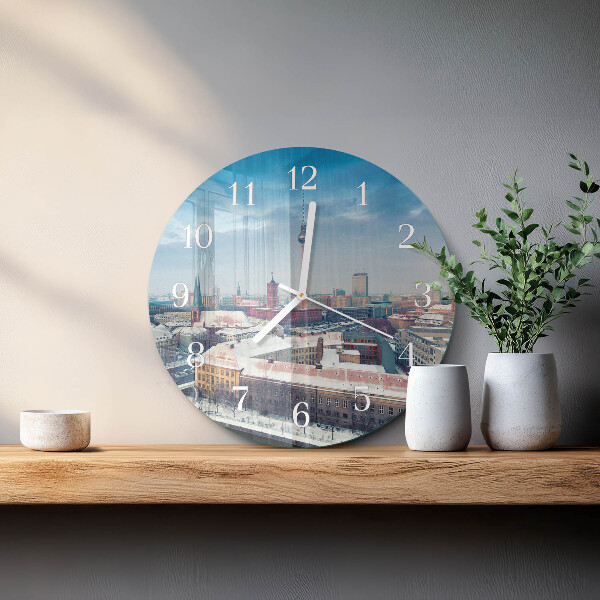 Orologio rotondo Città invernale