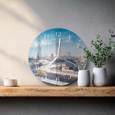 Orologio rotondo Città invernale