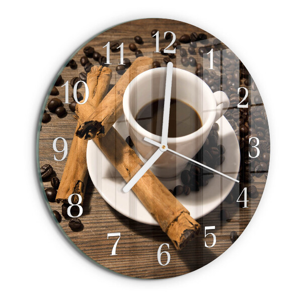 Orologio rotondo Caffè alla cannella