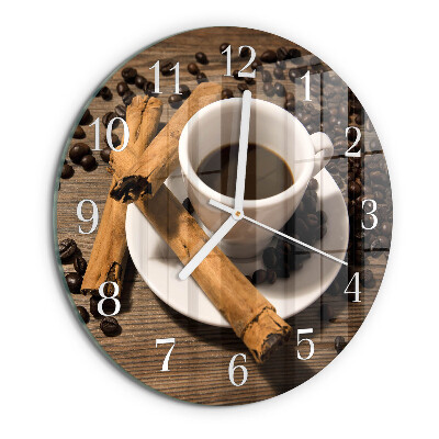 Orologio rotondo Caffè alla cannella