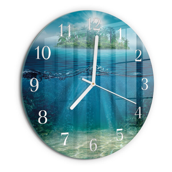 Orologio rotondo fondale marino