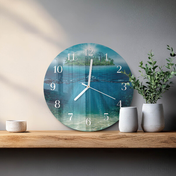 Orologio rotondo fondale marino