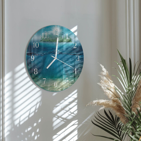 Orologio rotondo fondale marino