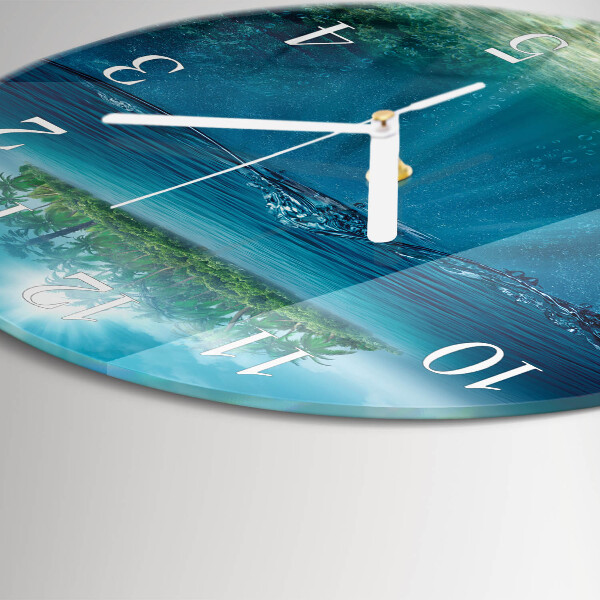 Orologio rotondo fondale marino