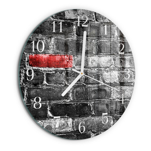 Orologio rotondo Mattone