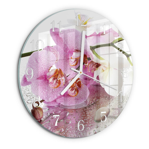 Orologio rotondo Orchidea