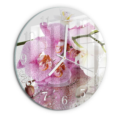 Orologio rotondo Orchidea