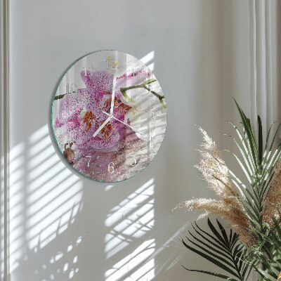 Orologio rotondo Orchidea