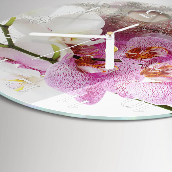 Orologio rotondo Orchidea