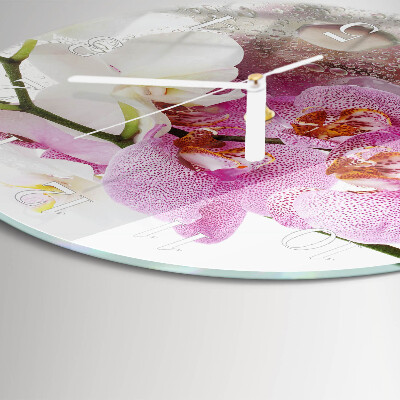 Orologio rotondo Orchidea