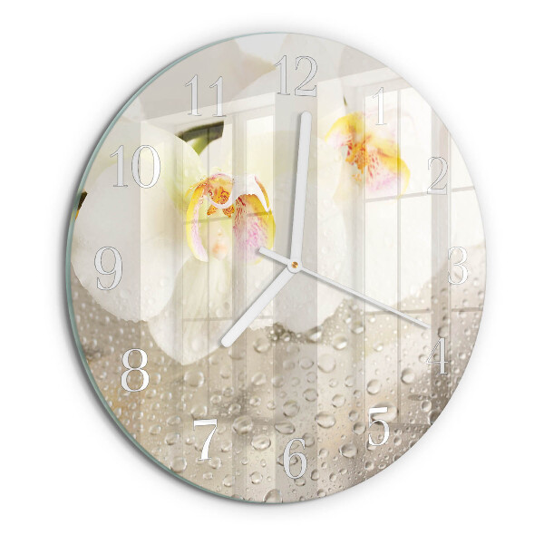 Orologio rotondo Orchidea