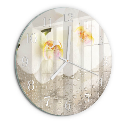 Orologio rotondo Orchidea