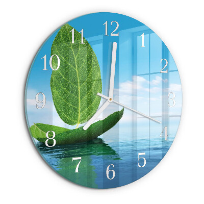 Orologio rotondo Foglie