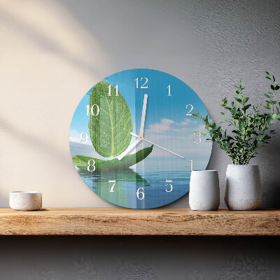 Orologio rotondo Foglie