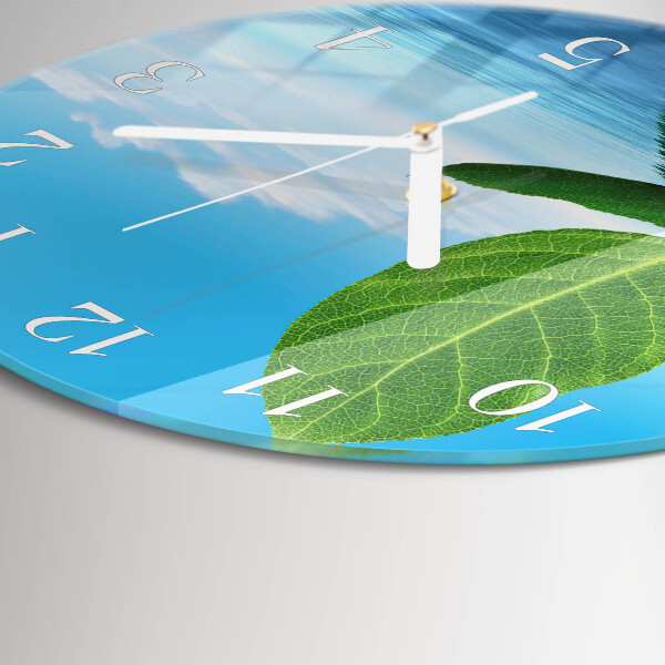 Orologio rotondo Foglie