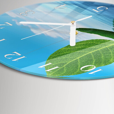 Orologio rotondo Foglie