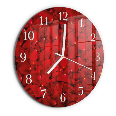 Orologio rotondo Petali di rosa