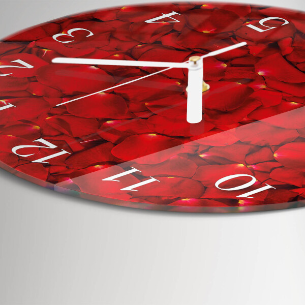 Orologio rotondo Petali di rosa