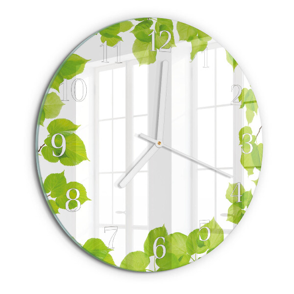 Orologio rotondo Foglie