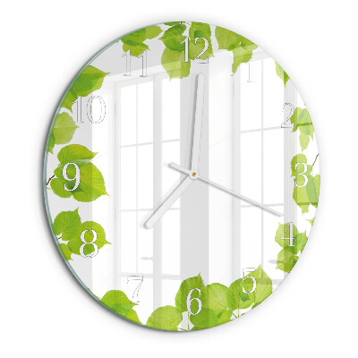 Orologio rotondo Foglie