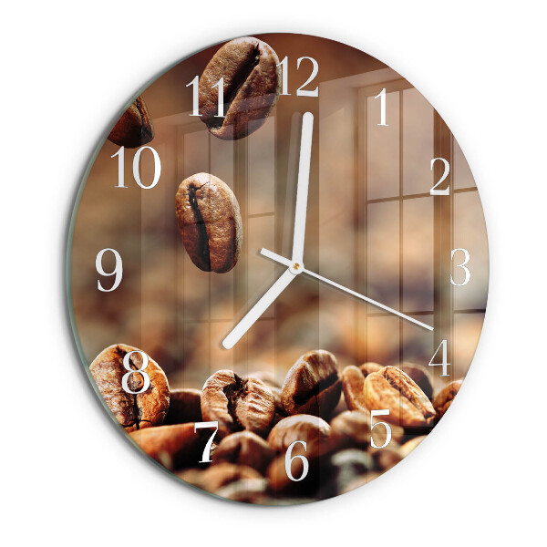Orologio rotondo chicchi di caffè