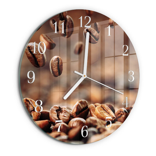 Orologio rotondo chicchi di caffè