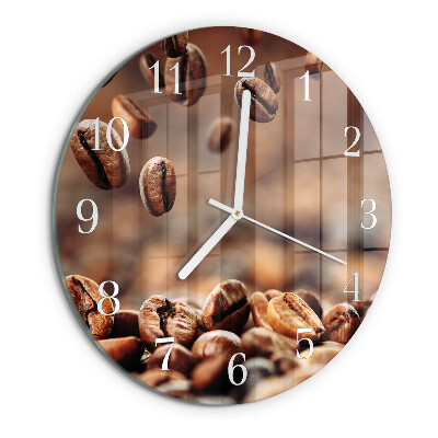 Orologio rotondo chicchi di caffè