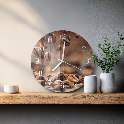 Orologio rotondo chicchi di caffè