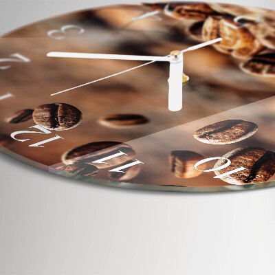 Orologio rotondo chicchi di caffè