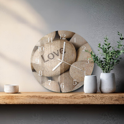 Orologio rotondo Pietre