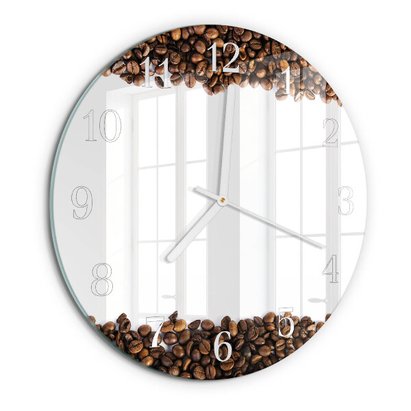 Orologio rotondo chicchi di caffè