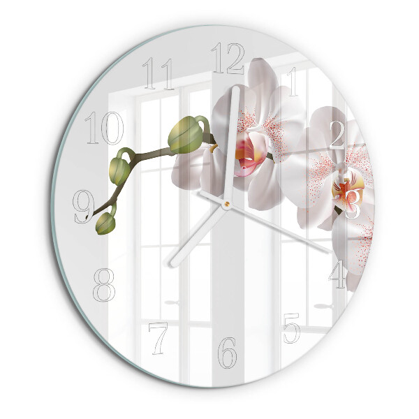 Orologio rotondo Orchidea