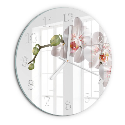 Orologio rotondo Orchidea