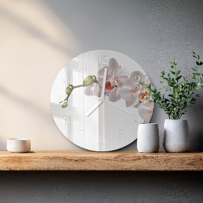 Orologio rotondo Orchidea