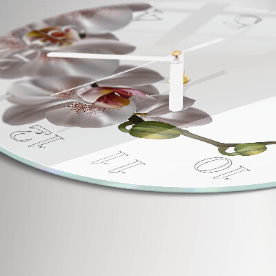 Orologio rotondo Orchidea