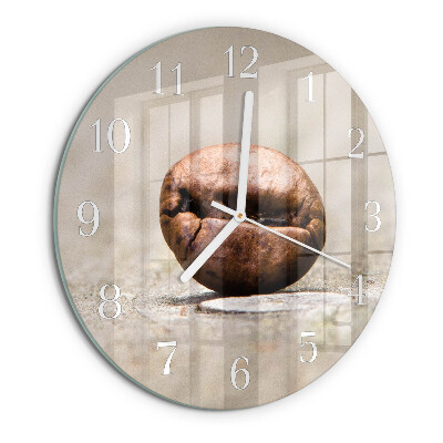 Orologio rotondo Chicco di caffè