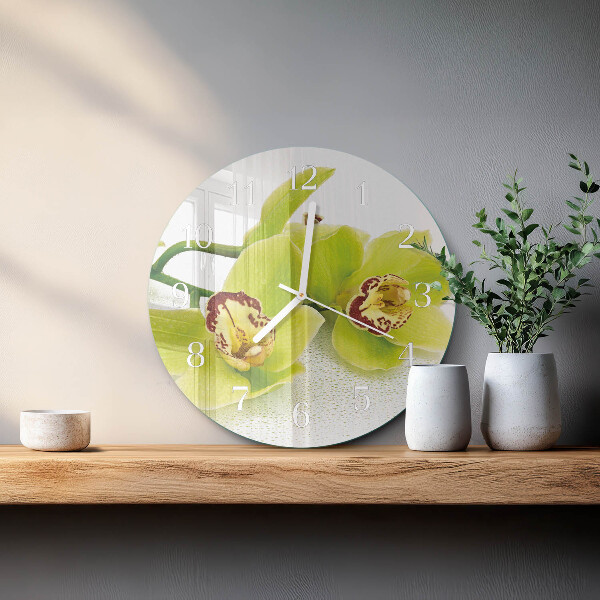 Orologio rotondo Orchidea