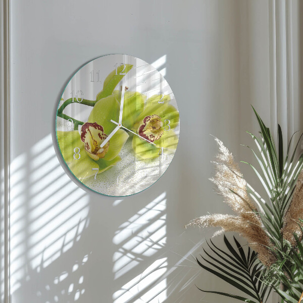 Orologio rotondo Orchidea