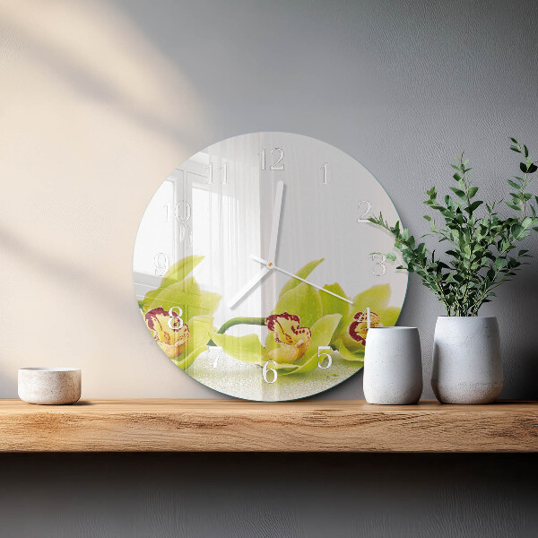 Orologio rotondo Orchidea