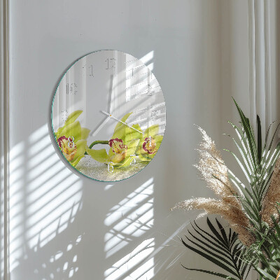 Orologio rotondo Orchidea