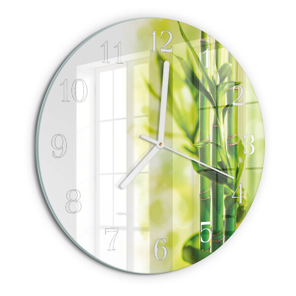 Orologio rotondo Bambù