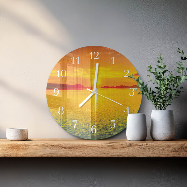 Orologio rotondo Tramonto