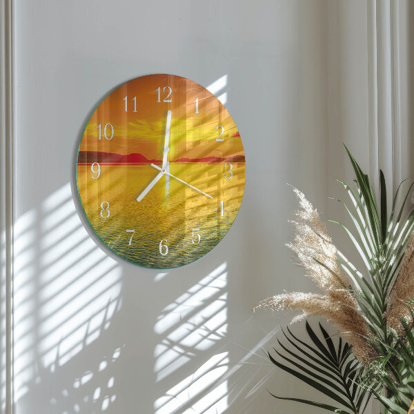 Orologio rotondo Tramonto